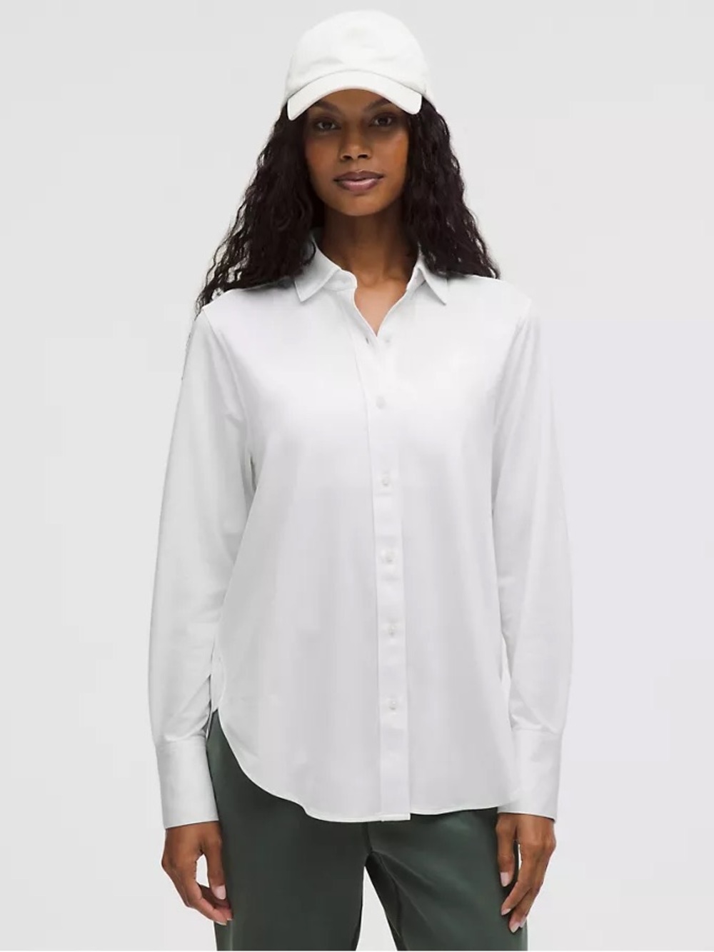 Lululemon Knit Relaxed-Fit Overshirt - White, Size M